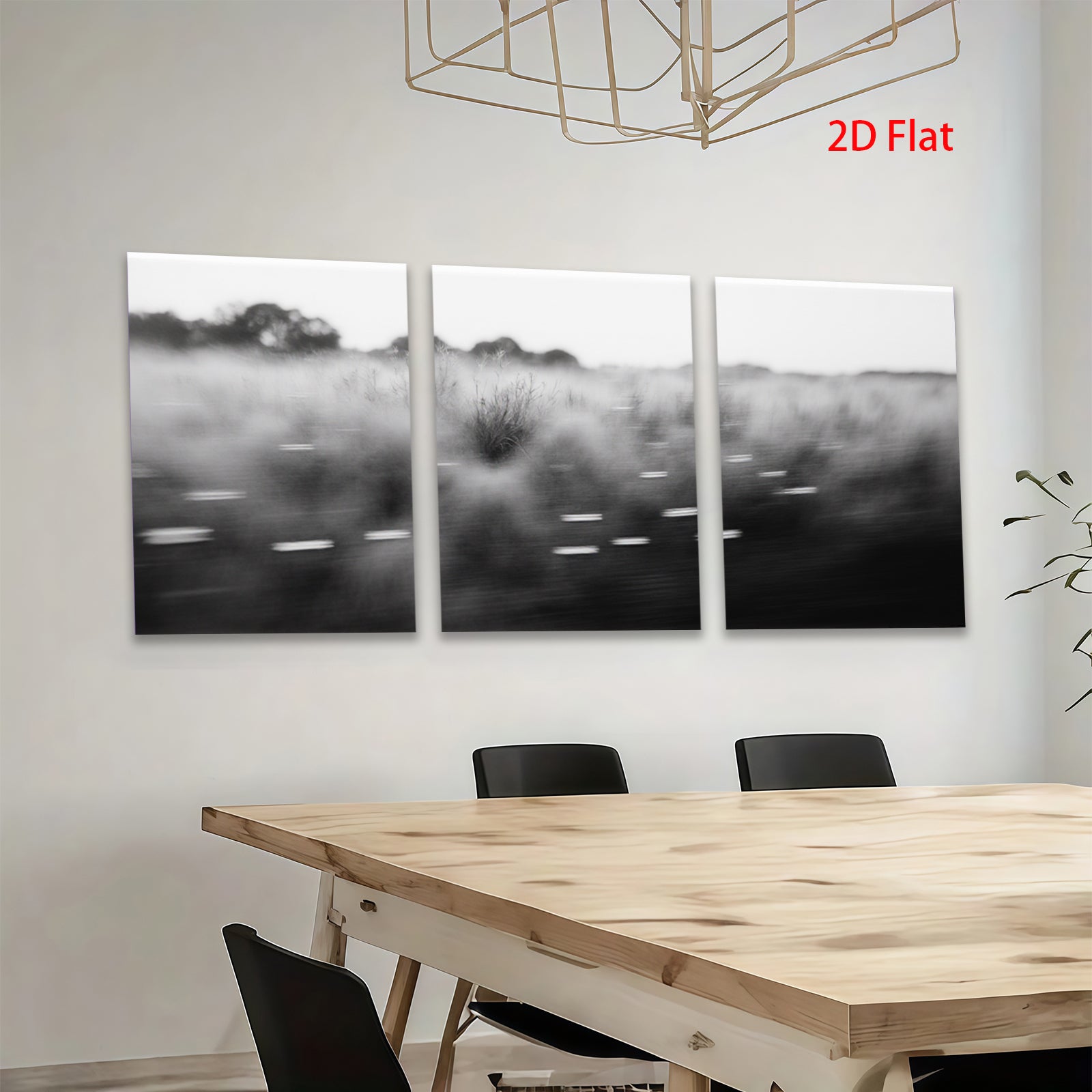 2D flat 1pc windswept prairie grasses blurred motion farmhouse wall decor living room bedroom modern minimalist gallery wrapped canvas prints for home
