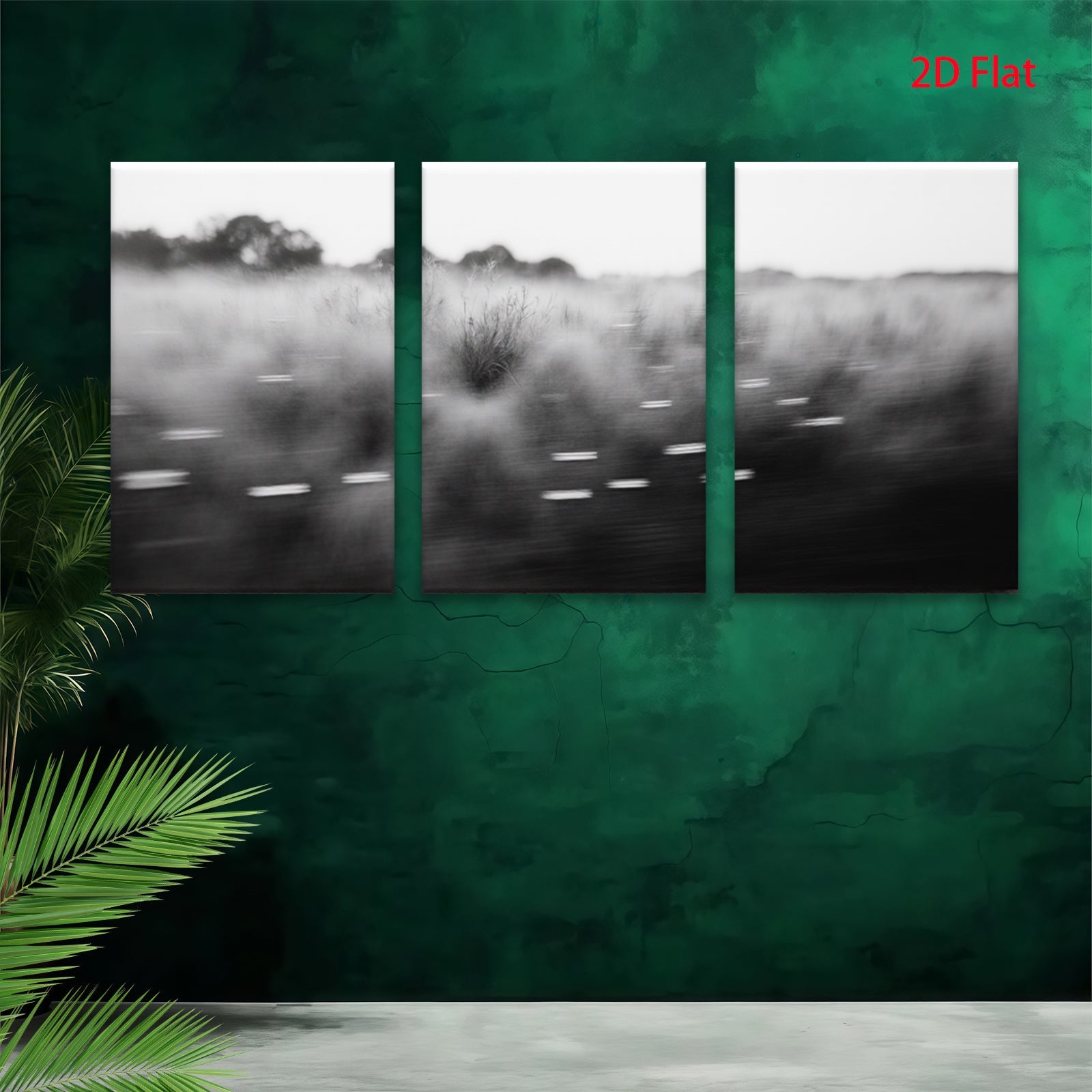 2D flat 1pc windswept prairie grasses blurred motion farmhouse wall decor living room bedroom modern minimalist gallery wrapped canvas prints for home