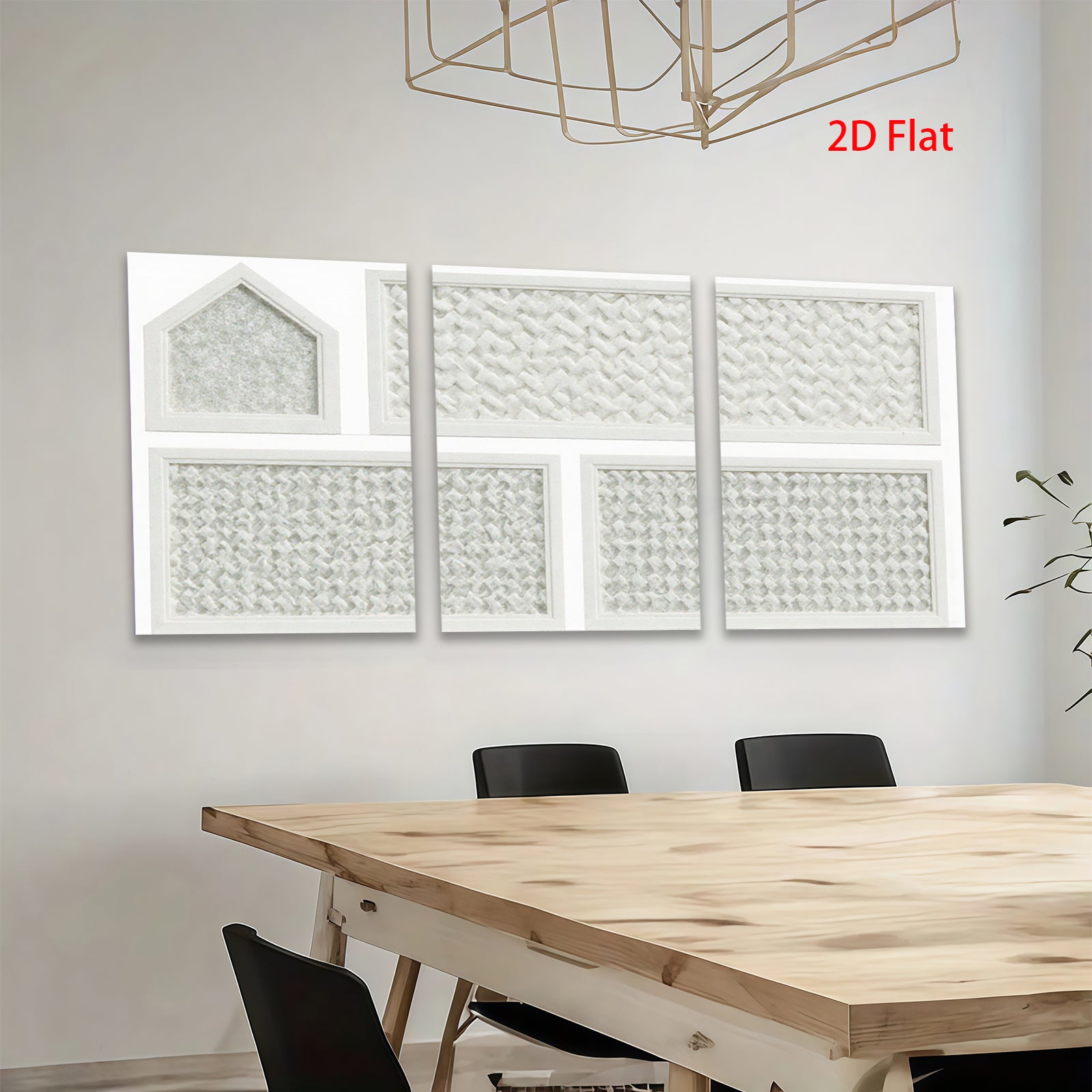 2D flat 1pc woven texture farmhouse wall art decor for living room bedroom kitchen modern gallery wrapped canvas prints ready to hang