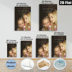 2D flat 1pc young women portrait close up friends wall art decor living room bedroom modern farmhouse gallery wrapped canvas prints inspirational cozy home decor