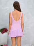 Flowy Ruffle Square Neck Dress - View 11 | WEUXS