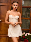 Rhinestone Cami Mini Dress - View 10 | WEUXS