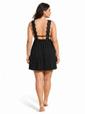 Satin Lace Trim Nightgown