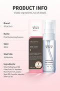 Nourishing skin serum bottle with pink packaging and rose imagery - View 12 | WEUXS