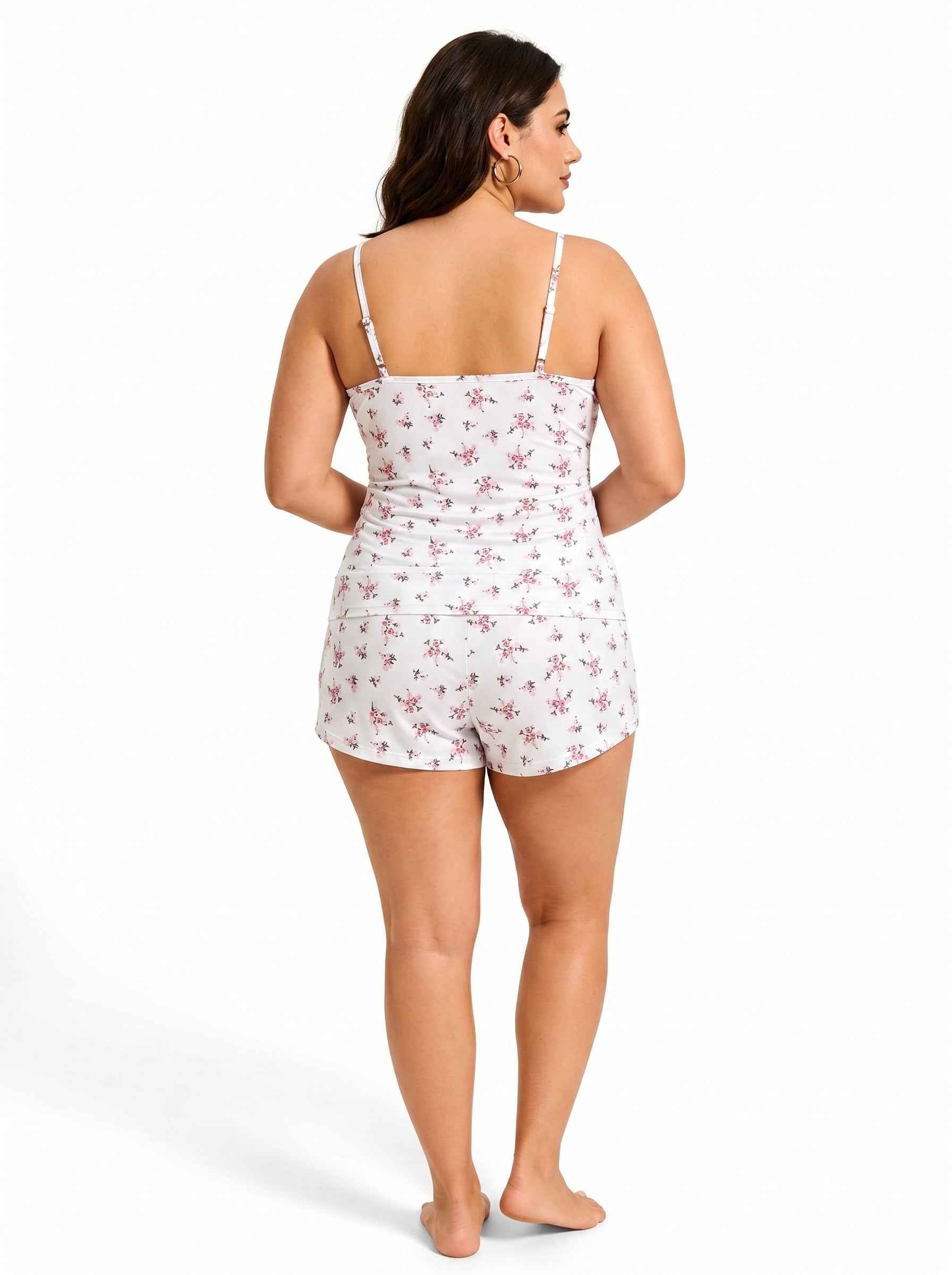 Lace Trimmed Pajama Set