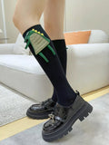 Unisex ribbed cotton crew socks with 3D dragon spike detail - View 13 | WEUXS