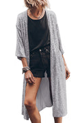 Sequin Open Front Duster Cardigan | Dress In Beauty