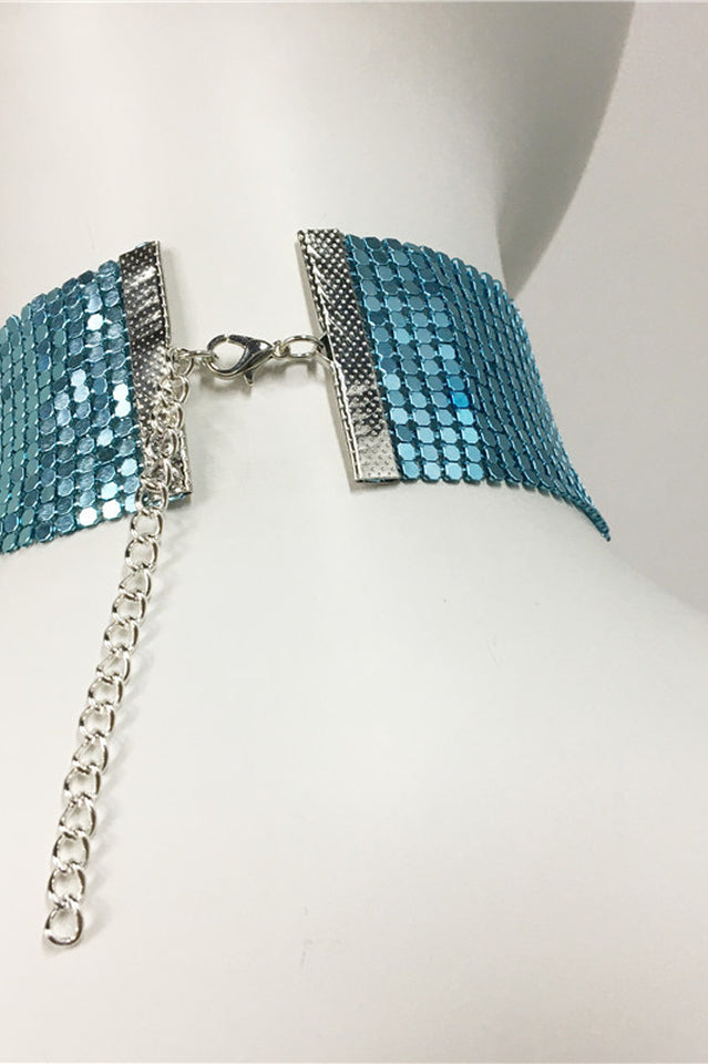 Punk Metal Sequin Necklace | Dress In Beauty