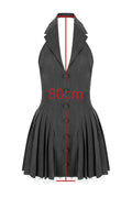 Hazel Preppy Halter Neck Pleated Mini Dress | Dress In Beauty