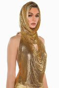 Venus Hoodie Metallic Top | Dress In Beauty