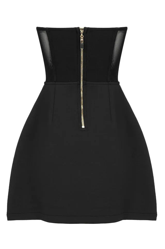 Crystal Heart Mini Dress - View 19 | WEUXS