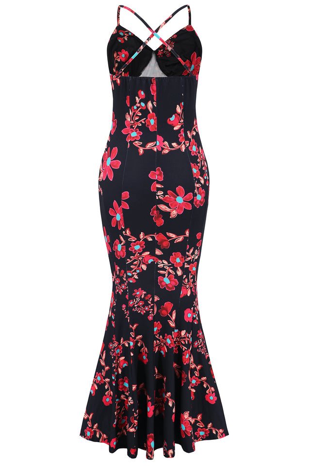 Crisscross Spaghetti Strap Fishtail Dress | Dress In Beauty