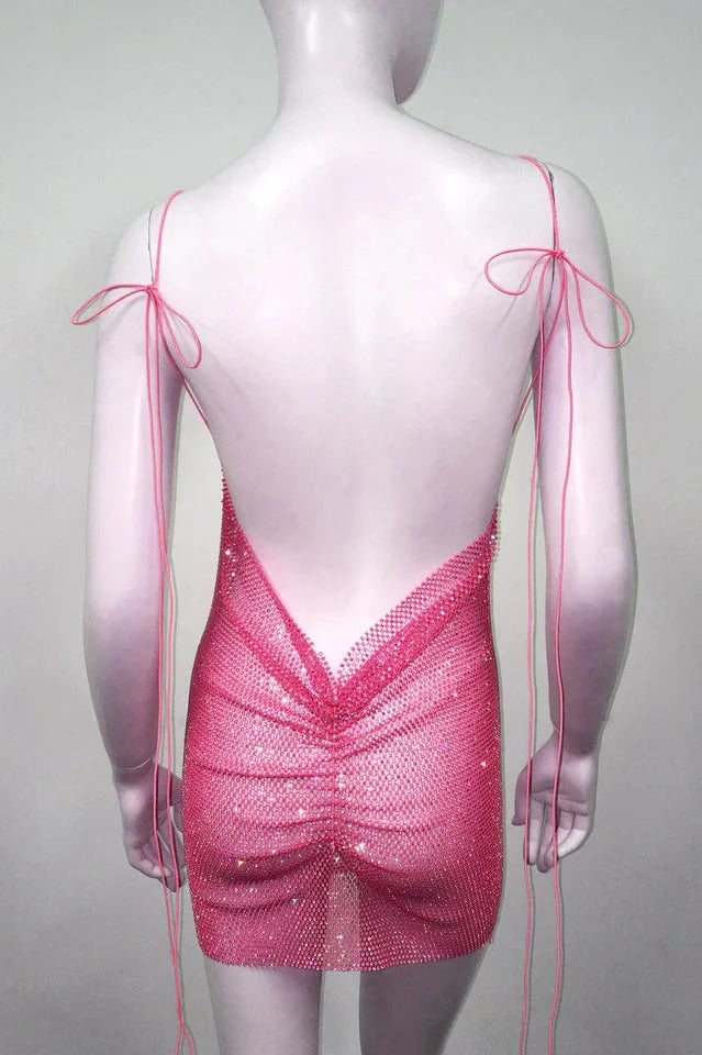 Nancy Glitter Mini Dress - WEUXS