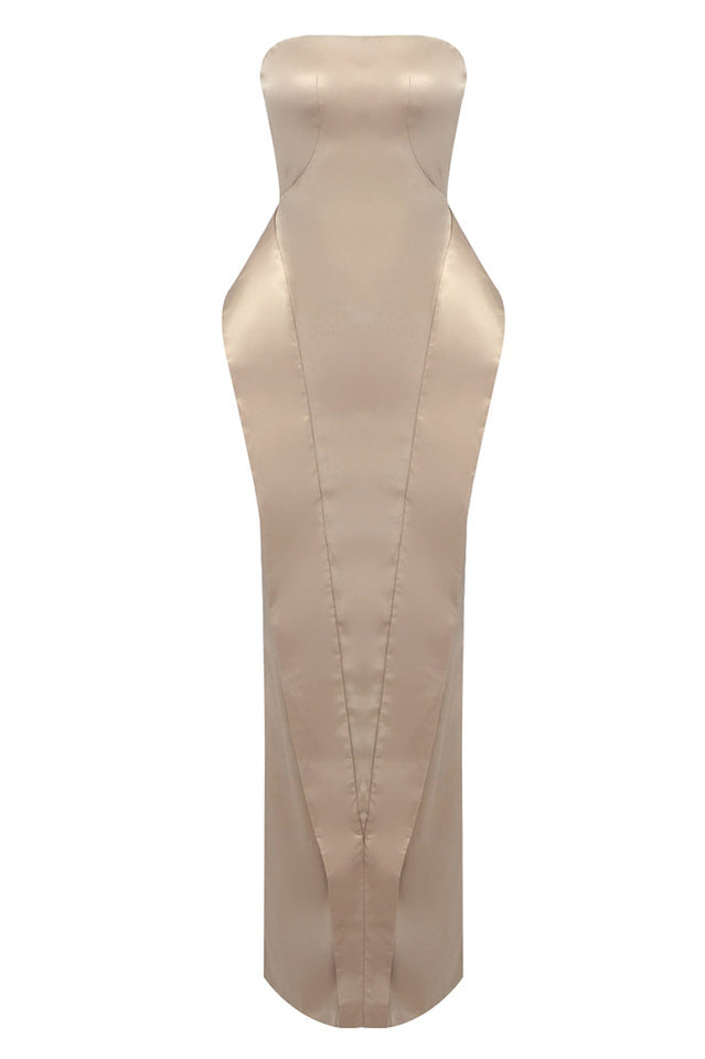 Solid Satin Tube Dress | Dress In Beauty