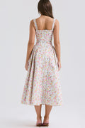 Dorothy White Rosebud Print Sundress | Dress In Beauty
