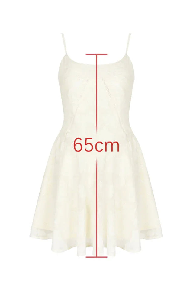 Vintage cream floral jacquard mini dress with sweetheart neckline and lace-up back - View 6 | WEUXS