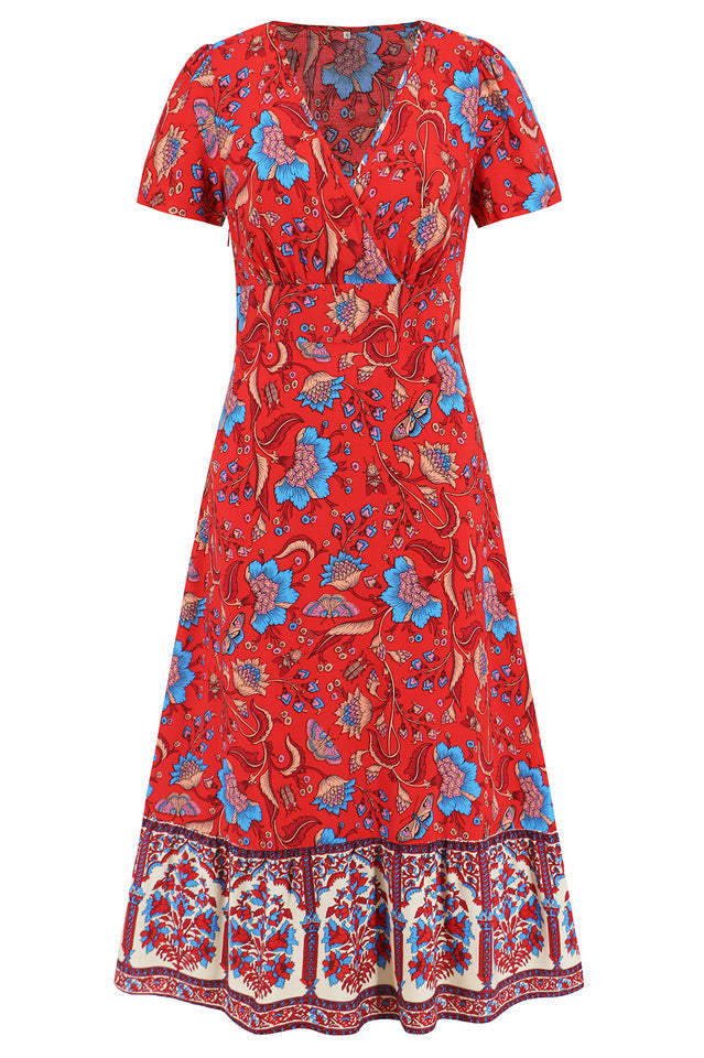 Kamoni Floral Print Boho Maxi Dress | Dress In Beauty