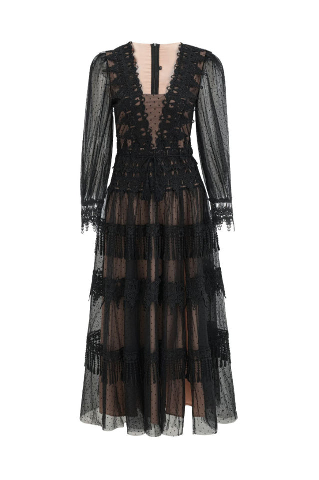 Murphy White Lace Mesh Maxi Dress | Dress In Beauty