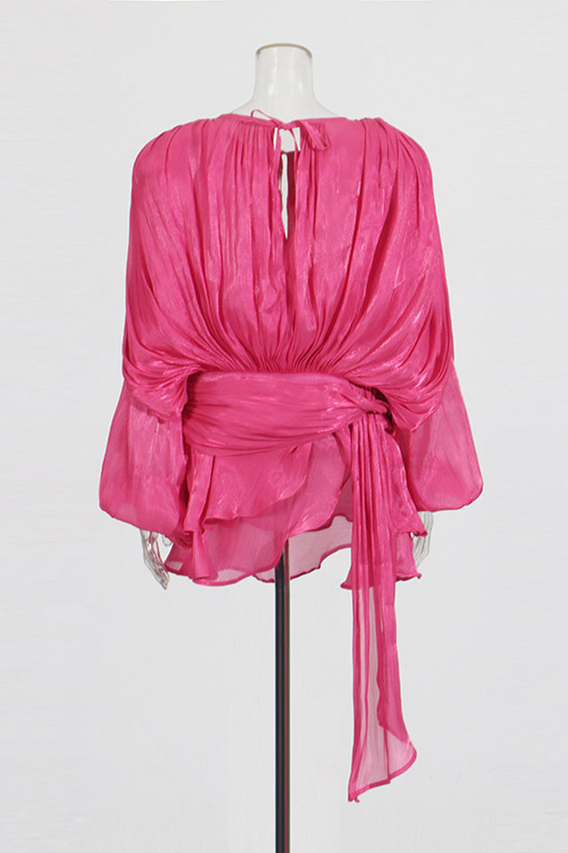 Beryl Pleated Ruffle Hem Mini Dress | Dress In Beauty