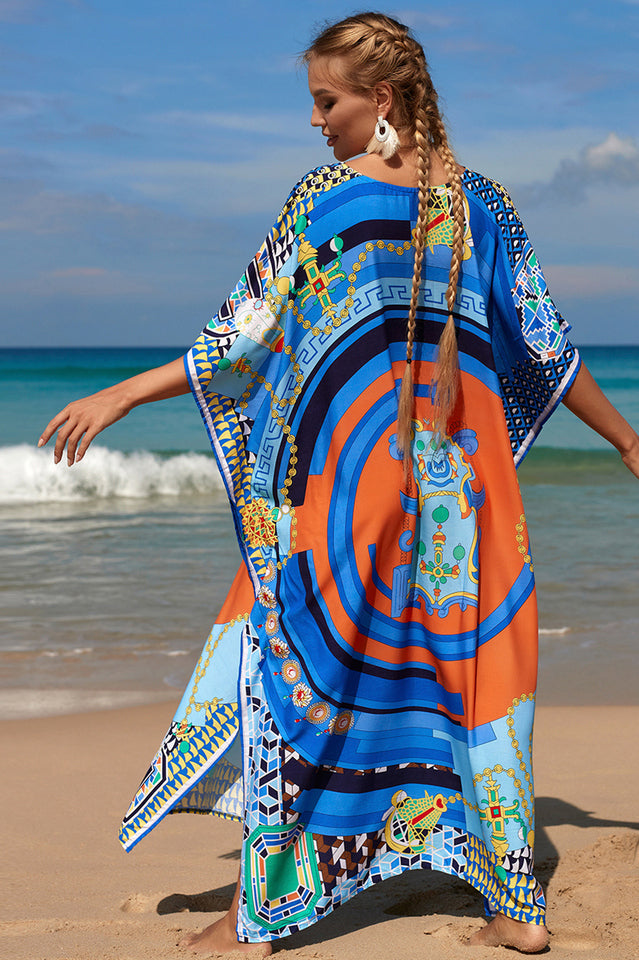 Tropical Pattern Kimono Blouse ( 29 Colors ) | Dress In Beauty