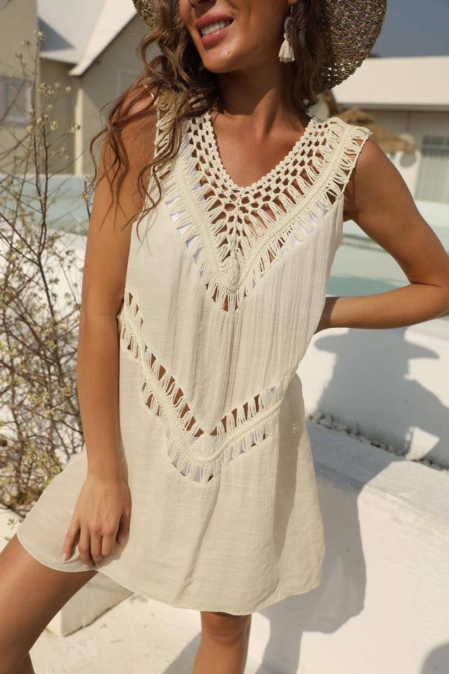 Openwork Sleeveless Cover-Up Dress | Dress In Beauty