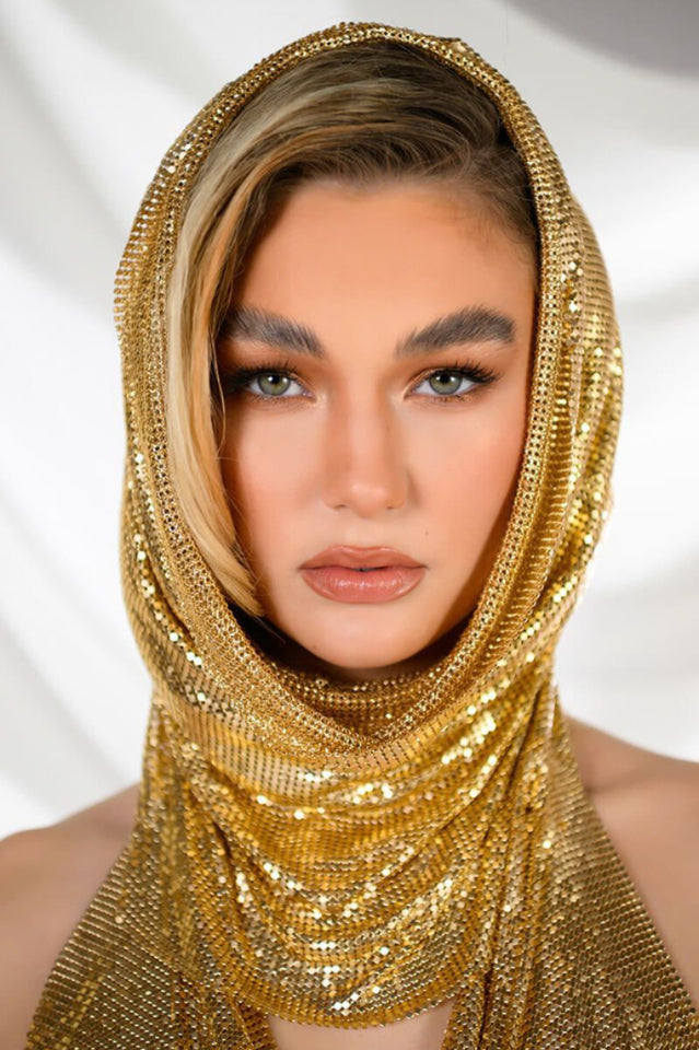 Venus Hoodie Metallic Top | Dress In Beauty