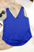 V Neck Silk Vest Top | Dress In Beauty