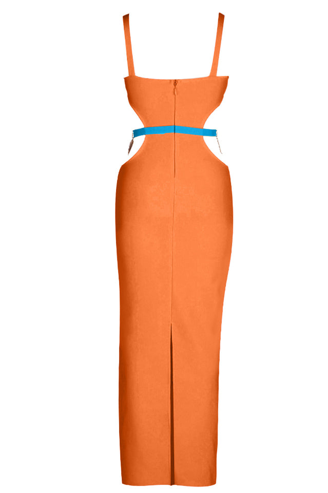 Strappy Metal Trim Cut Out Maxi Dress | Dress In Beauty