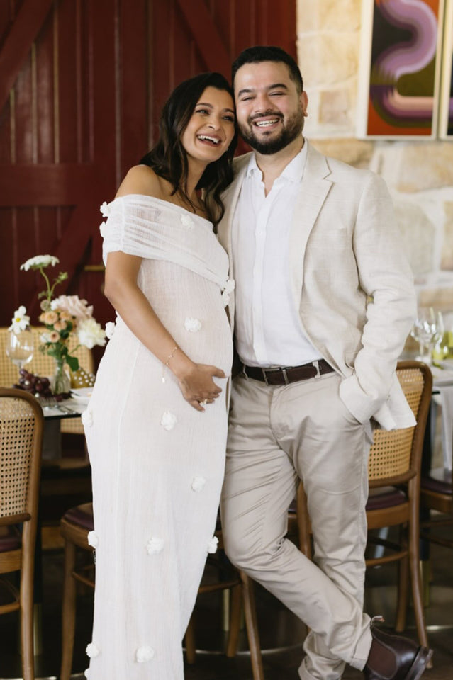 Brooke Off Shoulder Flower Knit Dress | Dress In Beauty