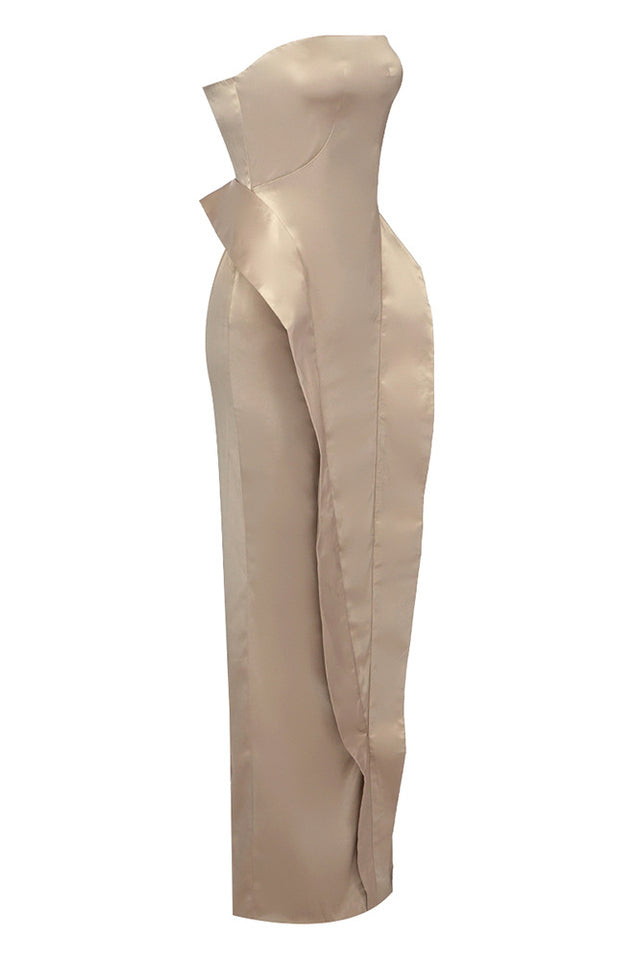 Solid Satin Tube Dress | Dress In Beauty