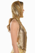 Venus Hoodie Metallic Top | Dress In Beauty