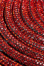 Red crystal heart mini dress - View 16 | WEUXS