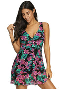 (S-3XL) Floral High Waist Tankini 2 Piece Set | Dress In Beauty