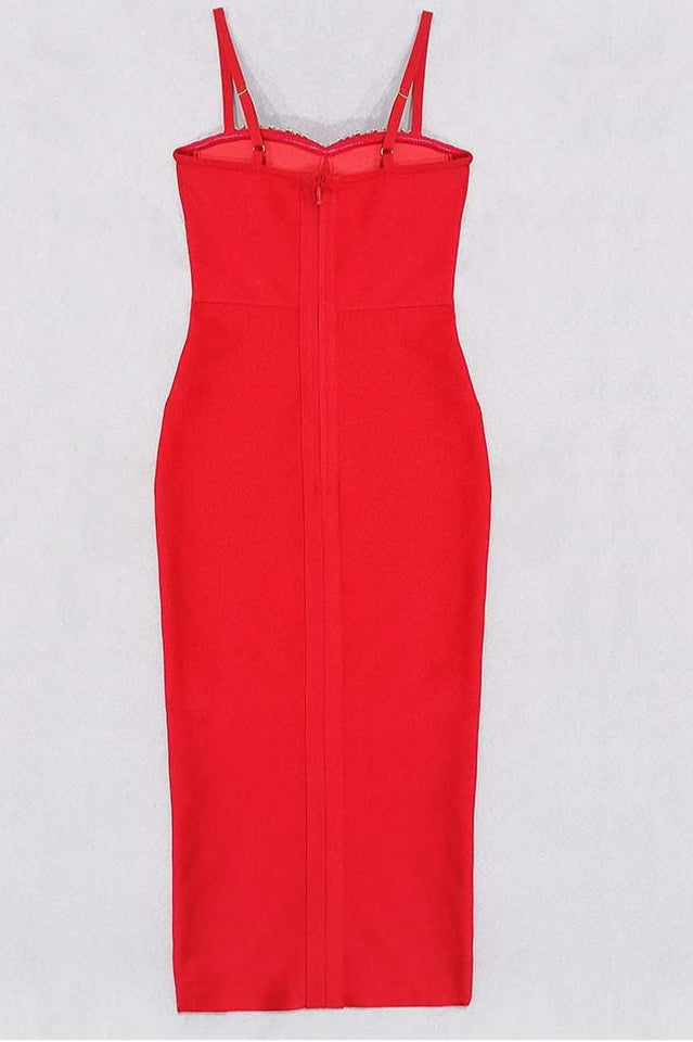 Breenda Sleeveless Pearl Midi Dress | Dress In Beauty