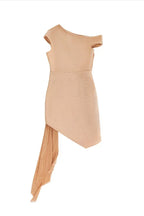 Asymmetric Rose Embroidered Mini Dress - View 8 | WEUXS