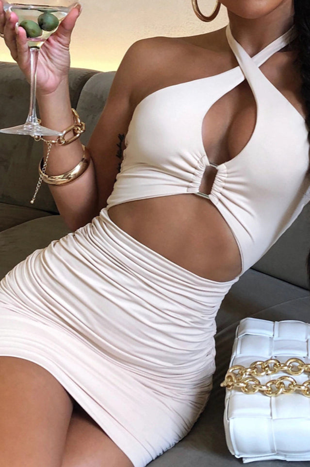 Sexy Teardrop Halter Dress | Dress In Beauty