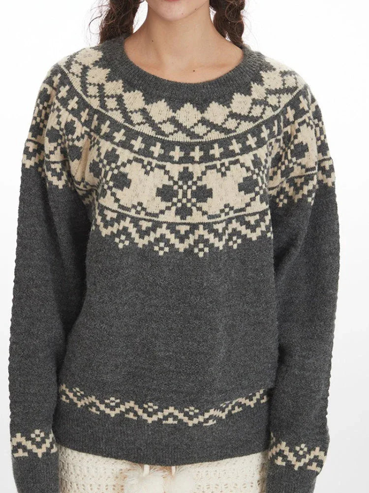 Fair Isle crewneck sweater - View 6 | WEUXS