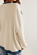 Contrast Dropped Shoulder Sweatshirt | Dress In Beauty