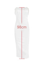 Nalita Vintage Cream Beaded Strapless Dress - View 9 | WEUXS