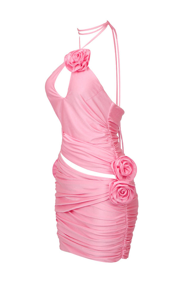 Flower Appliqué Cut Out Minidress | Dress In Beauty