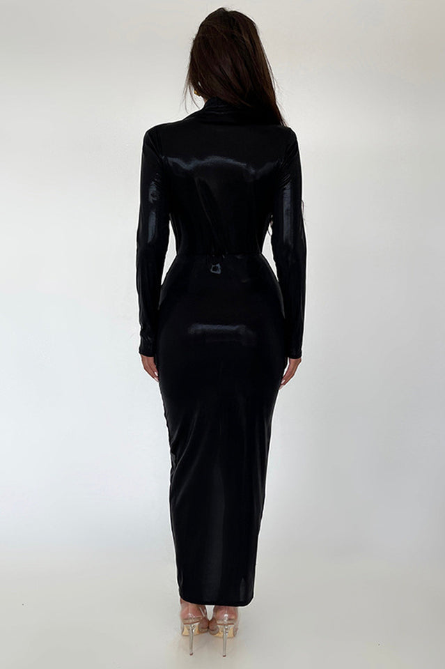 Juliette Metallic Tie Front Dress | Dress In Beauty