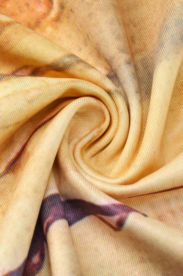 Crochet Deep V Cut Out Printed Dress | Dress In Beauty