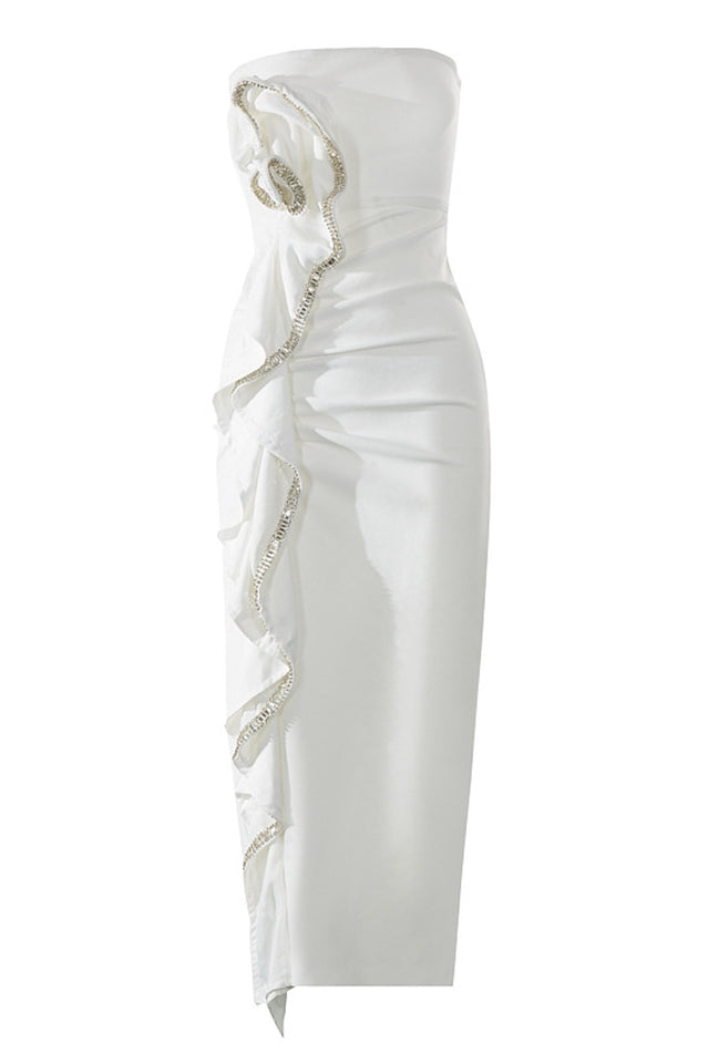 Yvonne Strapless Rhinestone Bandage Dress | Dress In Beauty