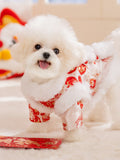 Pet Tang Suit Winter Coat with Faux Fur Trim - View 6 | WEUXS