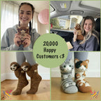 Purr-fect Pal 3D Knitted Cat Slipper Socks - WEUXS