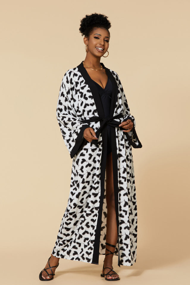 Print Belted Kimono Dress | Dress In Beauty