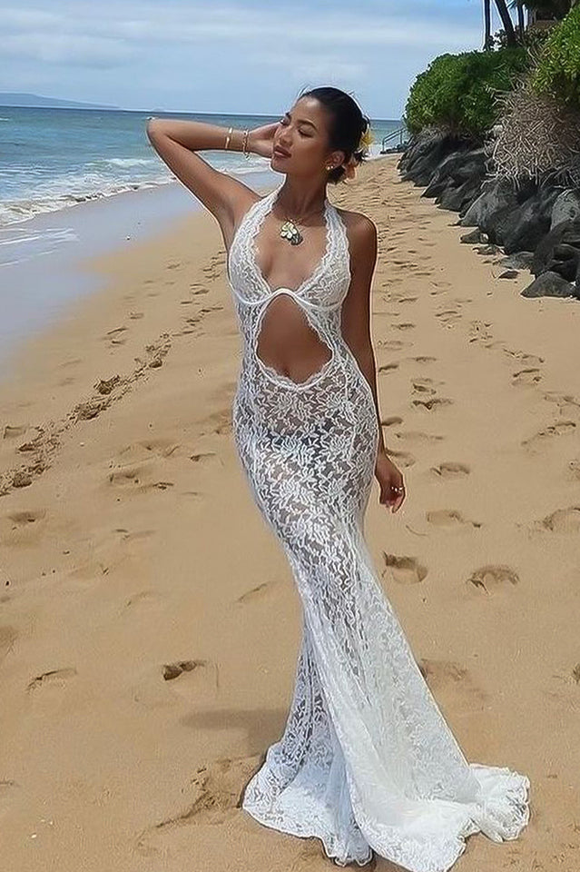 Saltair Lace Bustier Maxi Dress | Dress In Beauty