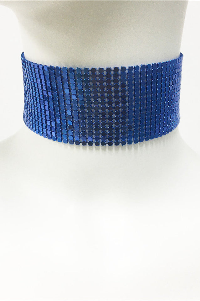 Punk Metal Sequin Necklace | Dress In Beauty