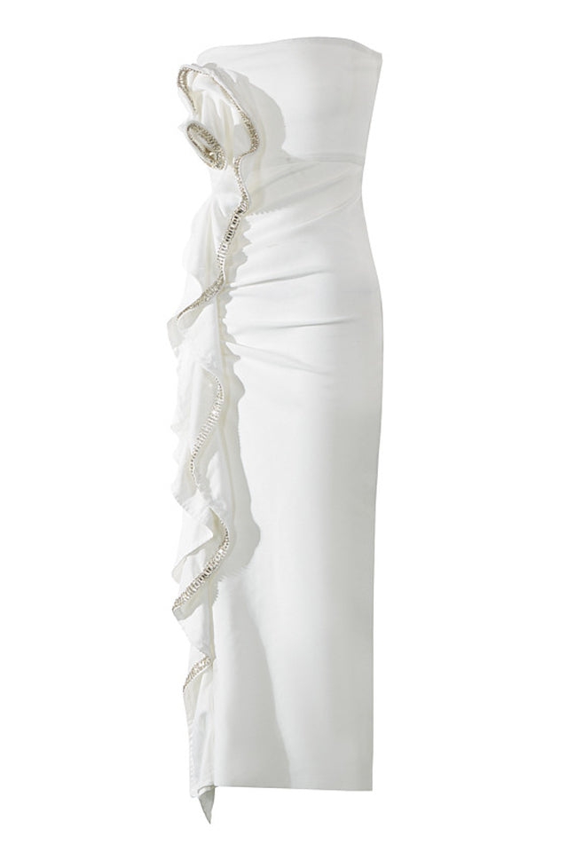 Yvonne Strapless Rhinestone Bandage Dress | Dress In Beauty