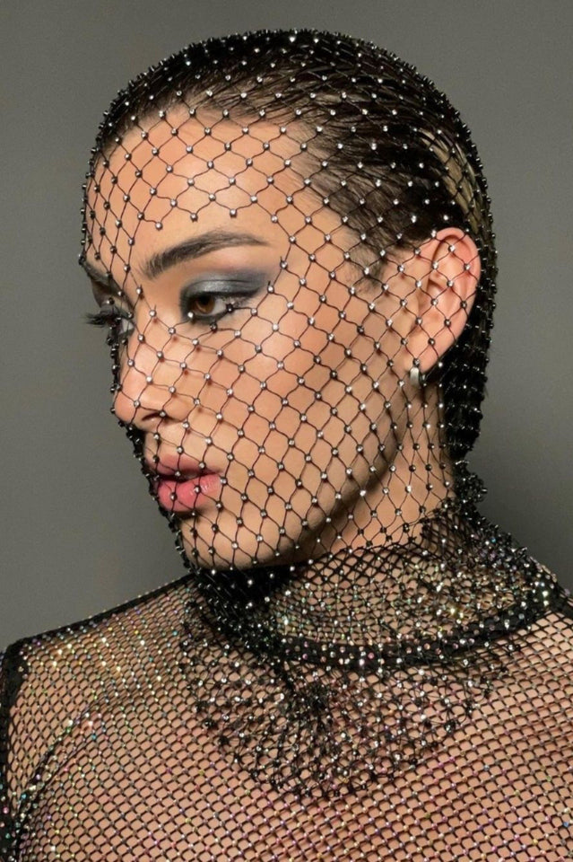 Crystal Unique Mesh Face Mask | Dress In Beauty